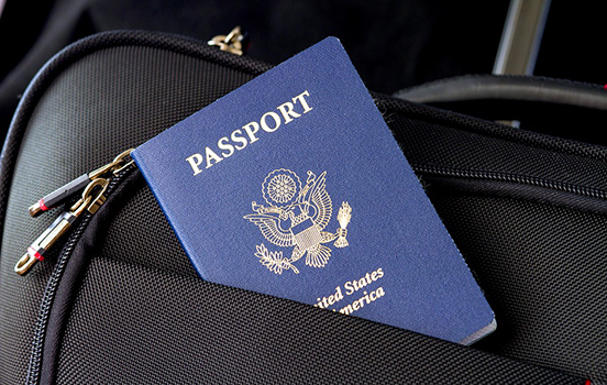U.S. passport in briefcase - INL